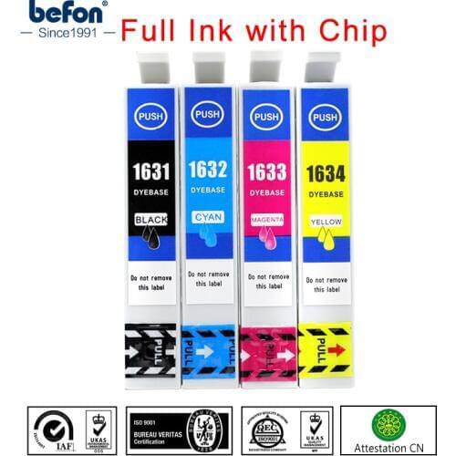 Befon Compatible 16XL Ink Cartridge Replacement for Epson T1631 T 1631 16XL 16 XL for WF-2010W 2510WF 2520NF 2530WF 2540WF