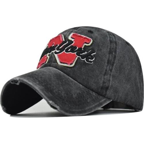 New Retro Washed Cotton Men Baseball Caps For Women Hat Snapback Embroidery Casual Cap Casquette Dad Hat Hip Hop Cap