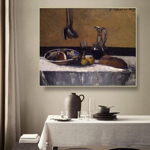 Citon Camille Pissarro《Still Life》Canvas Art Oil Painting Artwork Poster Picture Modern Wall Decor Home Living room Decoration