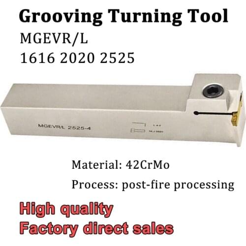 MGEVR White Grooving Turning Tool Holder Lathe Slot Cutter CNC Machine MGEVR2020 MGEVR2525 for MGMN 200 300 400 Carbide Inserts