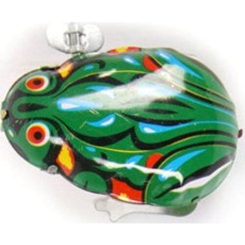 Kids Classic Tin Wind Up Clockwork Toys Jumping animal For Frogs Vintage Toy For Children Boys Educational Free Shipping