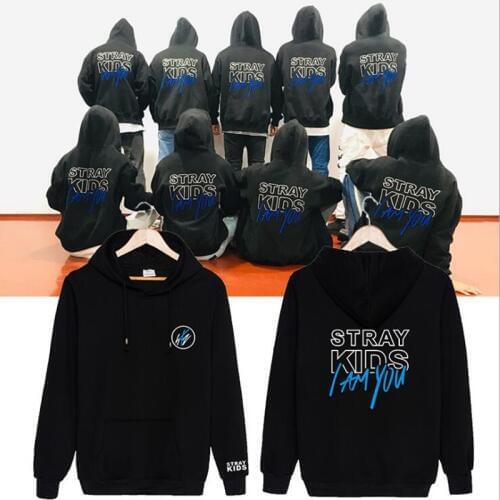 Kpop Stray Kids Album I am YOU men hoodies sweatshirts for spring Autumn black unisex Pullover hoody sweatshirt