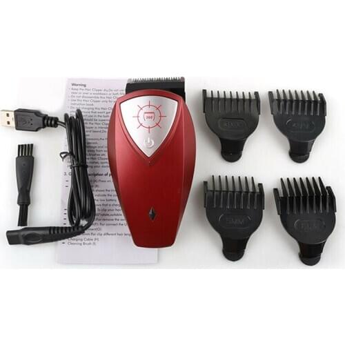 Electric Hair Clipper Cordless 360 Degree Rotatable USB Rechargeable Trimmer Hair Beard Trimming Hair Cutter Cutting Machine