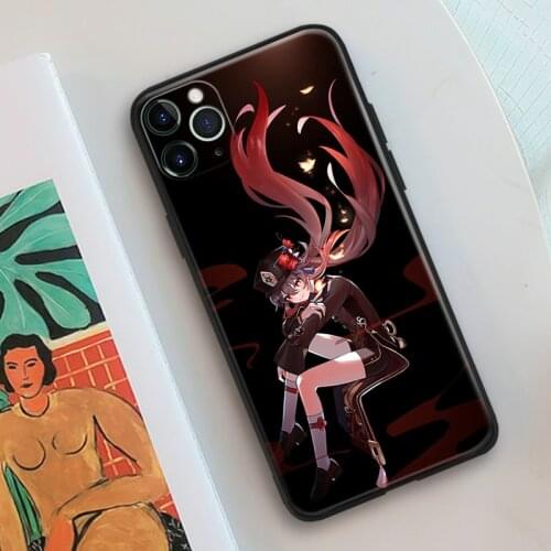 Hutao Genshin Impact aesthetic For IPhone Se 6 6s 7 8 Plus X XR XS 11 12 Mini Pro Max Glass TPU Silicone Phone Case Cover Shell