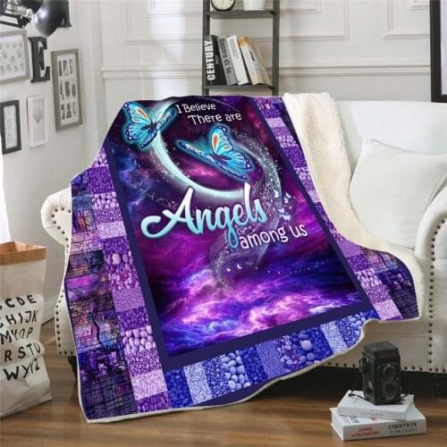 Pretty Butterfly Fleece Blanket 3D full printed Wearable Blanket Adults/kids Fleece Blanket Sherpa Blanket Drop Shipping 01