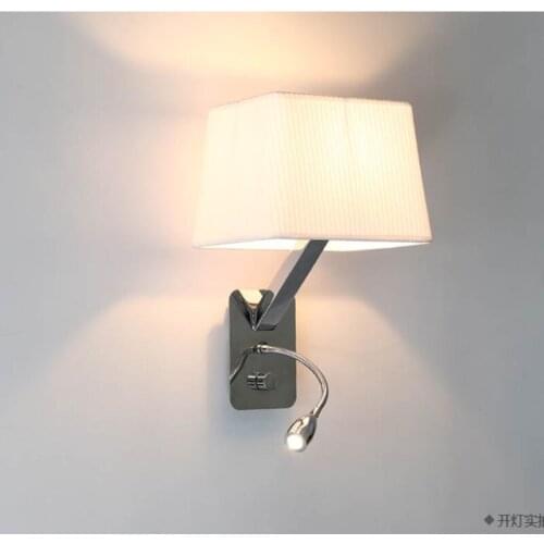 Creative Fabric Wall Sconces Band Switch Modern LED Reading Wall Light Fixtures For Bedroom Wall Lamp Home Lighting Lamparas