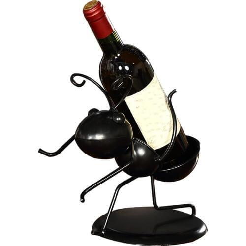 Creative ant styling metal wine holder Retro bar shop decoration wine rack