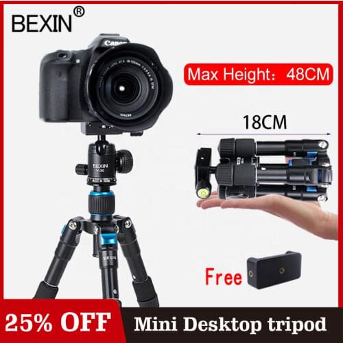 Camera holder mini tripod tripod flexible mount travel tripod mobile phone stand for the dslr camera pnone on the table with 1/4