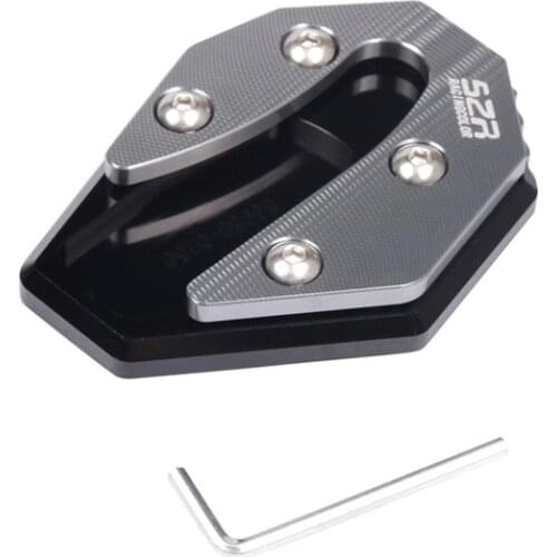 Motorcycle CNC Foot Side Stand Enlarge Extension Kickstand Pad Plate for Yamaha N-MAX 155 Nmax 155