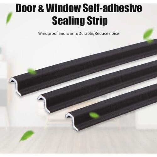 2M Self-Adhesive Door Window Sealing Strip Soundproof Acoustic Foam Weather Stripping Door Window Seal Gap Filler