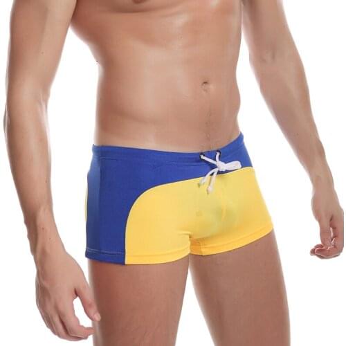 New Beach Shorts 2019 Men Swimwear Board Shorts Man Sexy Fitness Boxers Shorts Swimming Trunks Gay Male Boxers Shorts Size S M