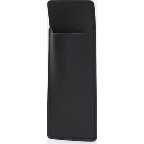 Creative leather pencil case female simple vibrato ins small fresh Japanese solid color net red high-value pencil case