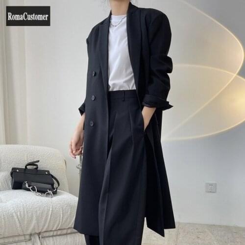 RomaCustomer Women's Double Breasted Trench Coats