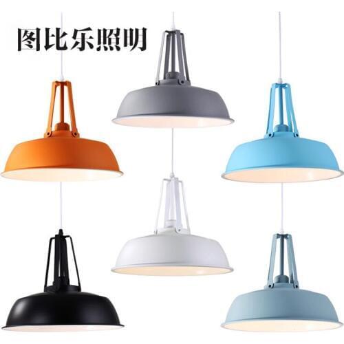 Nordic Pendant Lights Wood Aluminum Lampshade Industrial Lighting Loft Lamparas Colorful Pendant Lamp E27 Base Light Fixtures