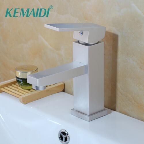 KEMAIDI Bathroom Single Handle Sink Faucet Basin Mixer Tap Deck Mounted Faucet Accessory Bathroom Faucets