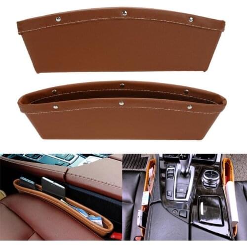 Car Seat Slot Storage Bag Car Seat Slot Storage Box Car Leather Sundries Bag Mobile Phone Storage Box Car Interior Accessories