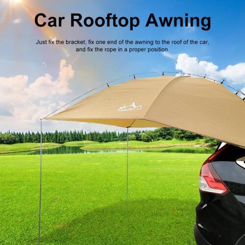 Awning Sun Shelter SUV Tent Auto Canopy Portable Camper Trailer Tent Rooftop Car Awning For Beach MPV Hatchback Minivan Sedan