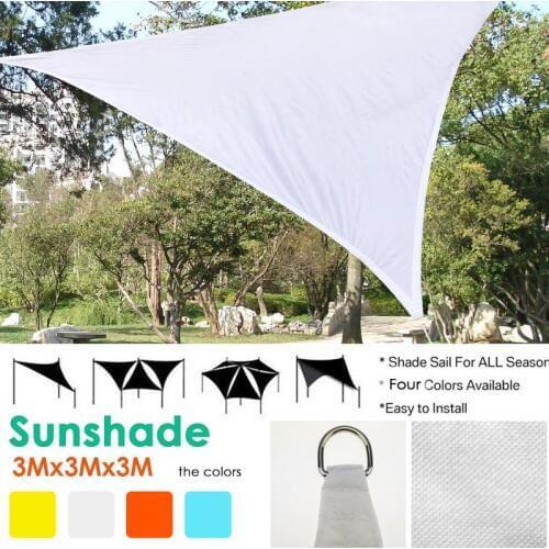 Triangle Sun Shelter Outdoor Tree Tent Garden Sunshade Roof Tent Car Canopy Waterproof Pergolas Sun Shade Awning Camping Picnic