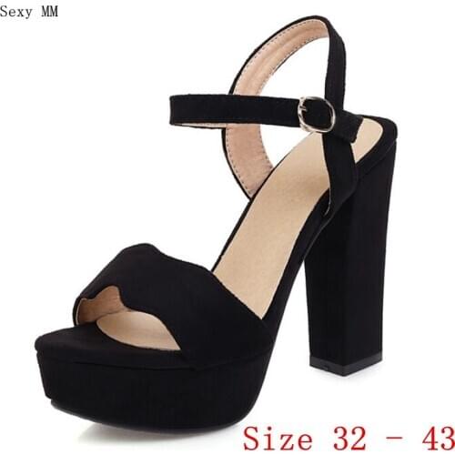 Platform Pumps Women High Heels Gladiator Sandals Woman High Heel Shoes Small Plus Size 32 - 43