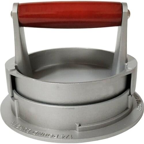 1 Set DIY Hamburger Meat Press Tool Patty Makers Meat Burger Maker Mold Food-Grade Aluminum Alloy Hamburger Press Burger Maker