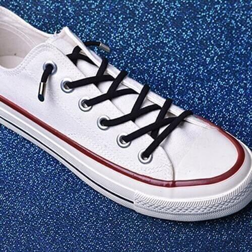 New 1pair Elastic Rubber Shoe Lace Stretching Locking lazy-Free shoelaces DIY Easy Bootlaces Safe Shoelace Rope String