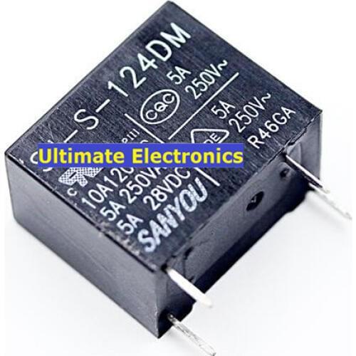 10pcs DM | relay SJ-S-124DM 4 feet a normally open 5A 24VDC