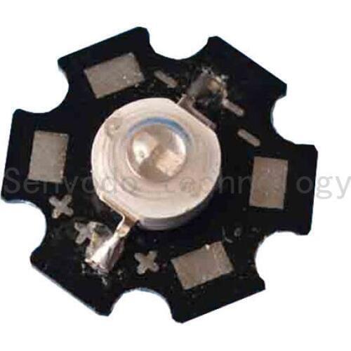 100X High quality 5W UV ultra violet purple double led chip 370-375nm led high power diodes with 20mm aluminum pcb free shipping