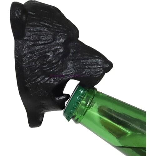 50pcs cast iron bear shaped hang wall mounted bottle opener Top Quality Wall Mounted Bottle Opener Kitchen Bar Tools Gadgets