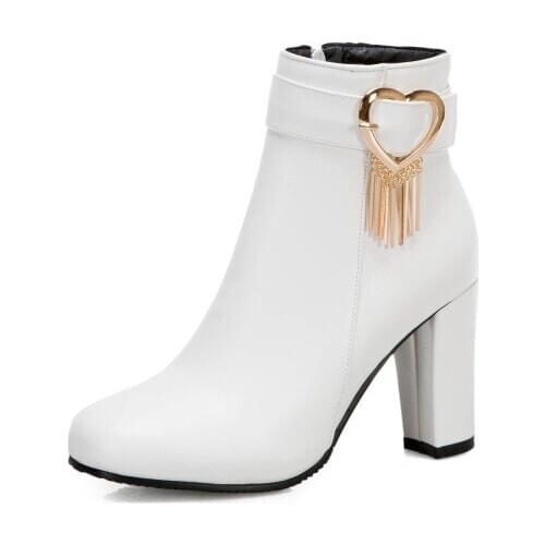 Big Size Simple decorative boots boots women shoes ankle boots for women ladies boots shoes woman winter