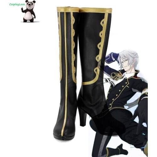 IDOLiSH7 Trigger DIAMOND FUSION Black Cosplay Shoes Long Boots Custom Made For Hallowee Christmas CosplayLove