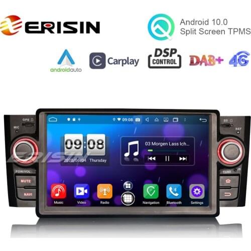 Erisin ES8723L 7" Android 10.0 Car Stereo CarPlay & Auto GPS 4G DAB+ DSP for Fiat Punto Linea
