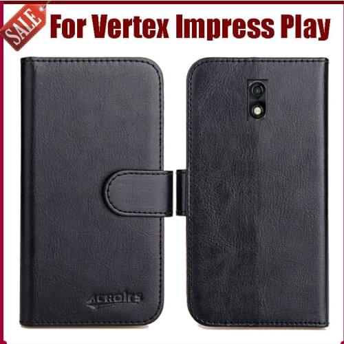 Hot Sale! Vertex Impress Play Case New Arrival 6 Colors High Quality Flip Leather Protective Cover Case Phone Bag