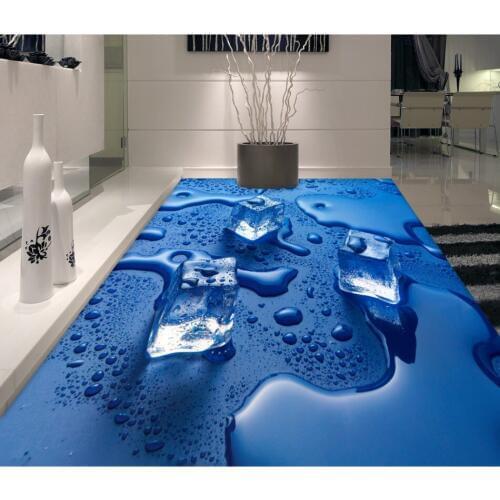 Ice cubes 3D floor 3D PVC Floor Sticker Printing Waterproof Wallpaper Mural Decorations