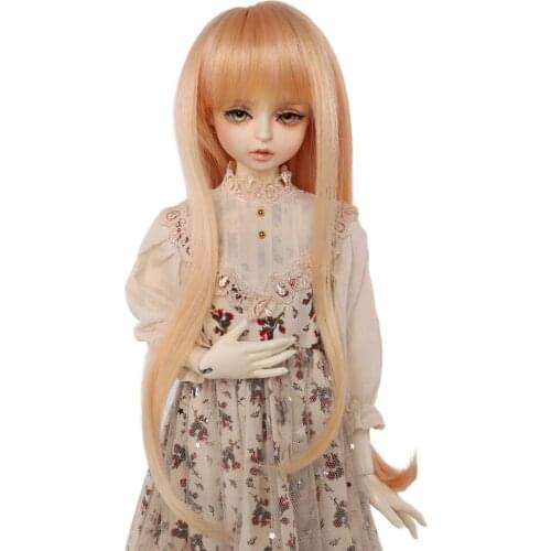 MUZIWIG 1/4 1/6 BJD Doll Wig Long Bangs Curly Hair Doll Accessories Big Roll High Temperature Fiber Wavy Wig For DIY BJD Doll