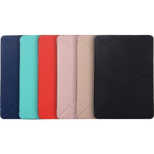 Magnetic Foldable Case For iPad 9.7 New 2017 2018 A1822 A1823 Smart Cover TPU Leather Tablet Cases Cover + Film + Stylus