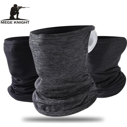 Mege Brand Neck Gaiter Bandana Face Mask for Outdoor Hunting Shooting Solid Military Tactical Breathable Airsoft Dropshipping