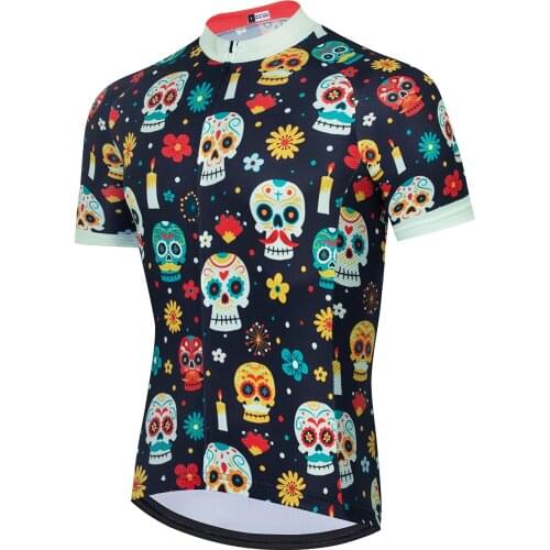 NEW Cycling jersey Bike jersey Mountain MTB Short Top Team Maillot Ciclismo Shirts Summer wear Skull Road Cycling clothes