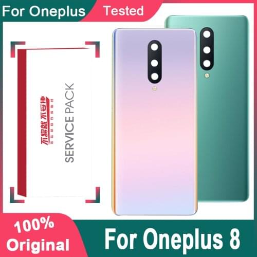 Original Back Housing Replacement For Oneplus 8 Back Cover Battery Glass For One Plus 8 Rear Cover Replacement Case With Logo