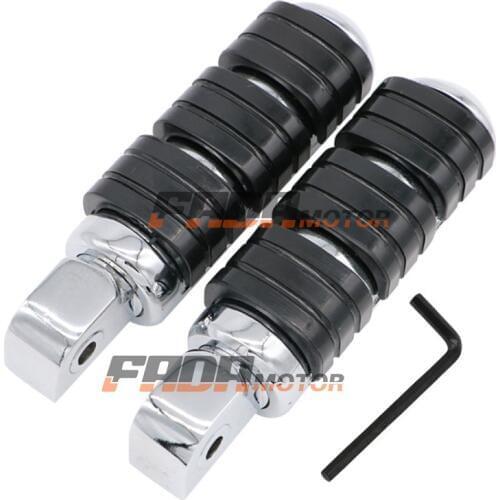 Rear Foot Pegs Footrest for Yamaha Stryker 11-18 V-Max 85-08 Road Wild Star XV1600 1700 Midnight Silverado 96-14 (120)