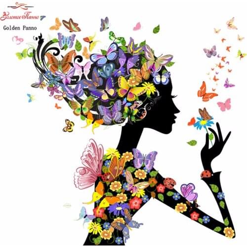 Gloden Panno3D 5D Full DIY Diamond Embroidery square Diamond Painting Cross Stitch Diamond Mosaic Needlework Beauty kiss