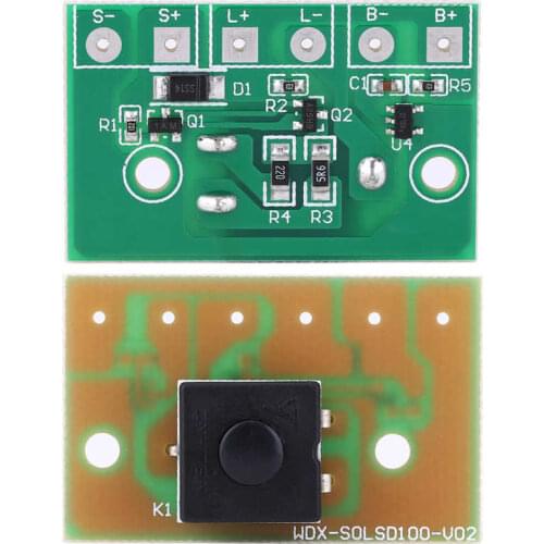Programmable logic controller Solar Lamp Controller Module Control Circuit Board with Switch for 3.7V Lithium Battery Motor