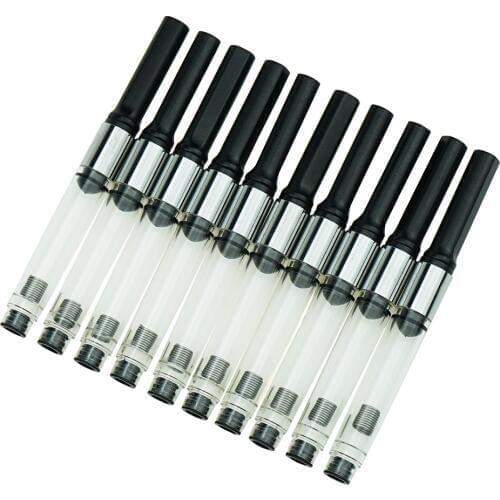 10PCS Original HongDian Fountain Pen Metal Ink Refill Converters, Diameter 3.4mm for Hongdian Pens International Standard Size