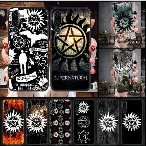 Supernatural TV logo Phone case For Huawei P Mate P10 P20 P30 P40 10 20 Smart Z Pro Lite 2019 black soft bumper painting coque
