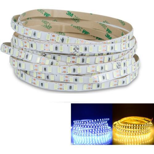 LED Strip Light 5730 SMD 120 LEDs/m DC 12V White / Warm White 5m 600 LED Tape Ribbon Tira Light SMD5730 Brighter than 5630 Diode