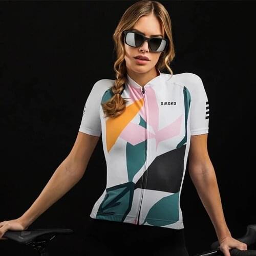 Siroko women Cycling Breathable Lihgtweight Jersey Short Sleeve Bike Shirt Sportswear MTB Clothing Mallot Ciclismo Hombre Verano