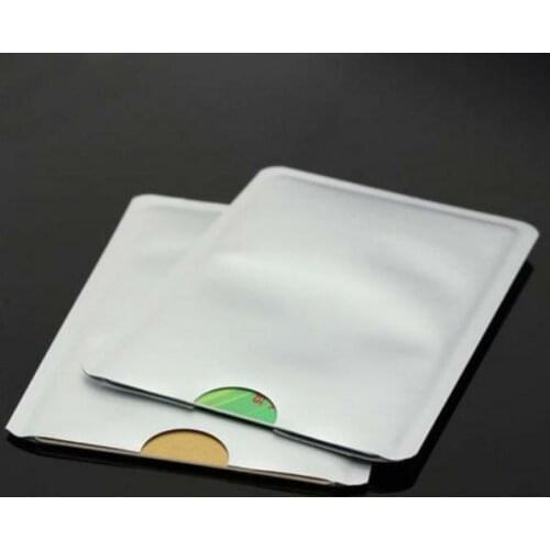10 pcs Anti-Theft Card Holder Aluminum Foil Case Anti-degaussing Card Holder Protection Bank Card Set Shielding Bag