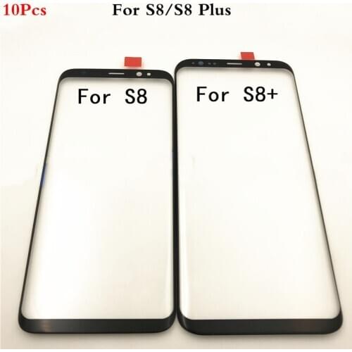 10Pcs/lot Touch Screen Lens For Samsung Galaxy S8 S8 Plus G950 G950F G955 Front Outer Glass Lens Touch Screen Panel Repair