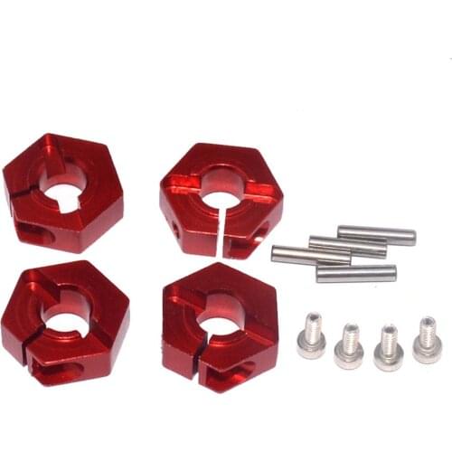 4PCS RC Car Wheel Hex Metal 12MM 5MM Wheel Hex Hub Drive Adaptor For Traxxas Kyosho HSP Tamiya Axial 1/10 Crawler