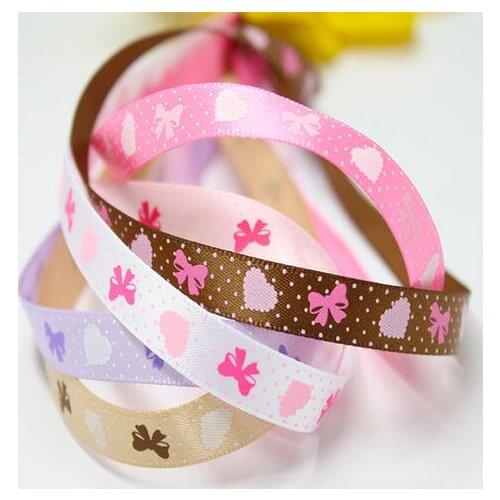 5 yards/color) 16mm Rhombus Shaped Glitter Ink Printed Grosgrain Ribbon DIY Handmade Accessories Love Gift