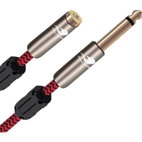 6.35mm Male (1/4'' TS Mono) to RCA Female Audio Cable Phono Amplifiers Speaker Sound Box Mixer Mixing Console Line 1m 2m 3m 5m